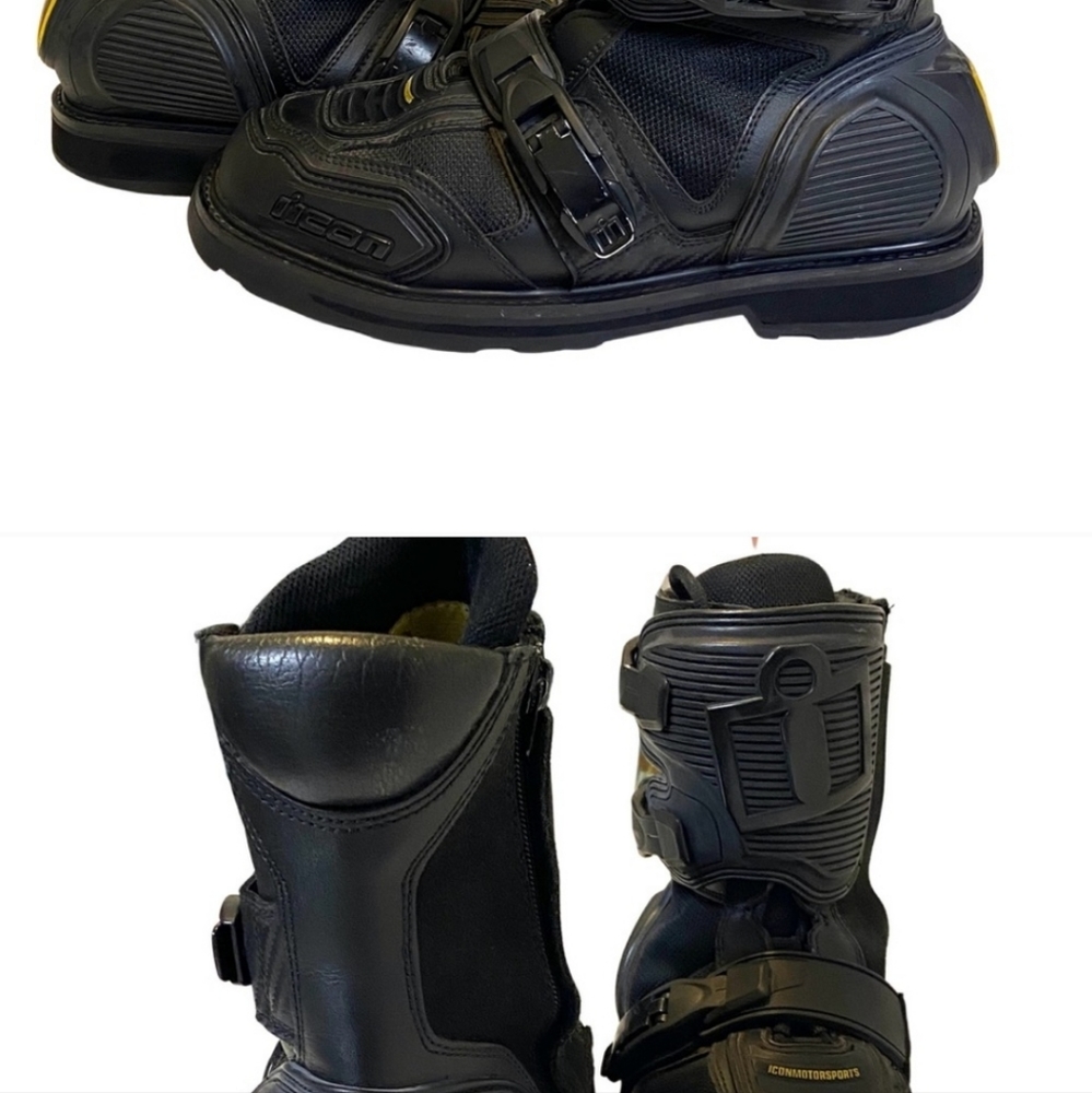 Icon Motorcycle Boots. Size 10. Great shape.